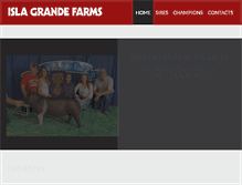 Tablet Screenshot of islagrandefarms.com